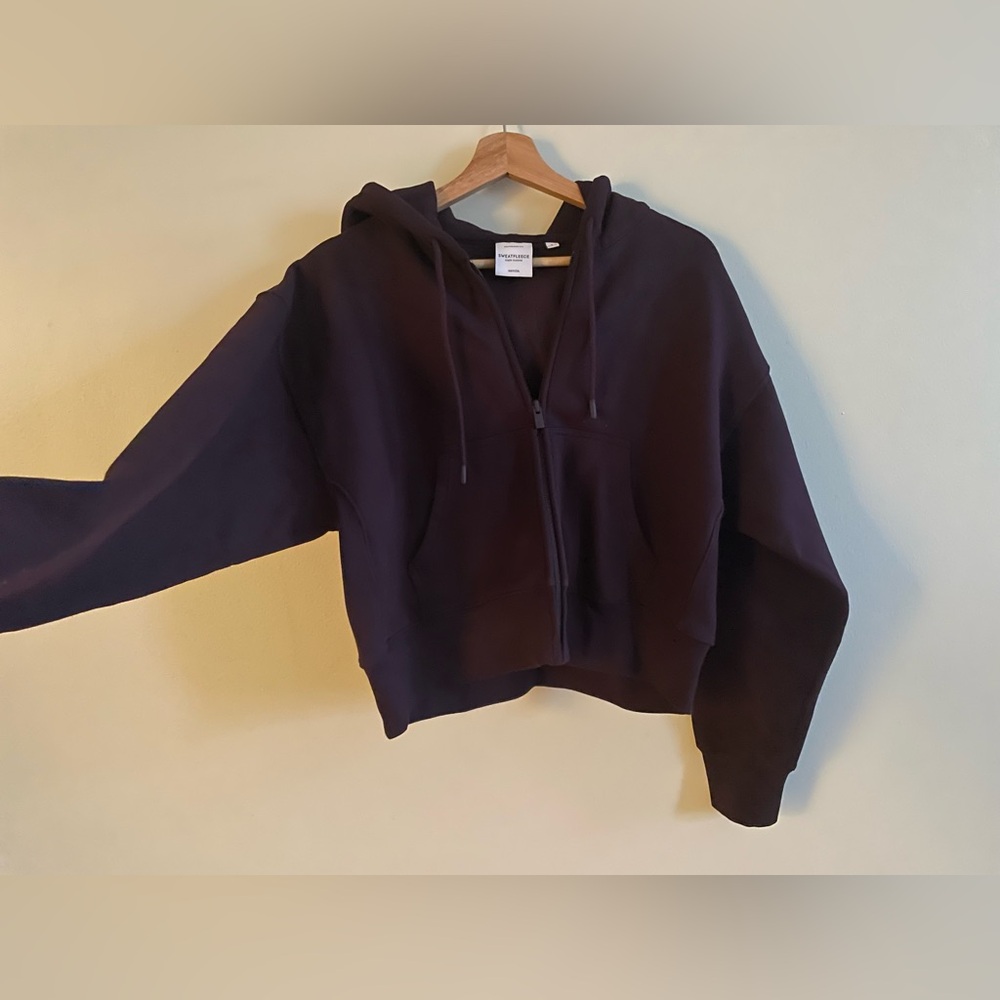 Aritzia Cozy Fleece Sweatfleece Set in Deep Purple (Noble), Size Small - Picture 5 of 6